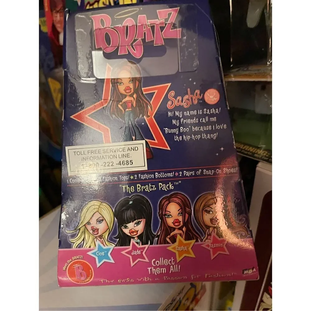 Lil' Bratz Mini Sasha Doll 2002 New In Box The Girls With The Passion Retro NIP